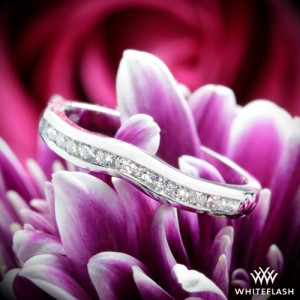 X Prong Channel Set Diamond Wedding Ring