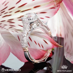 Verragio Twisted Split Shank Diamond Engagement Ring