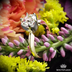 Classic 6 Prong Solitaire Engagement Ring set with a 1.403ct A CUT ABOVE