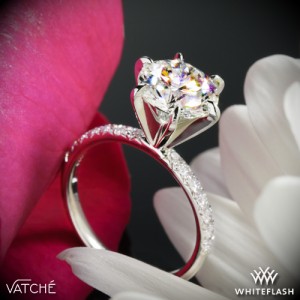 Vatche Charis Pave Diamond Engagement Ring set with a 2.22ct A CUT ABOVE