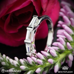 Verragio Baguette Diamond Wedding Ring in Platinum