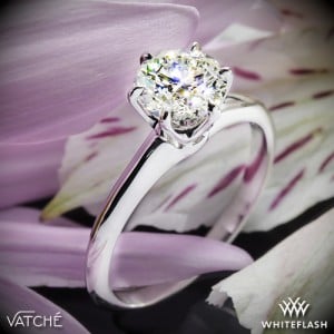 Vatche 6 Prong Solitaire Engagement Ring set with a 1.28ct A CUT ABOVE