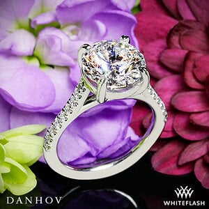 Danhov Classico Single Shank Diamond Engagement Ring