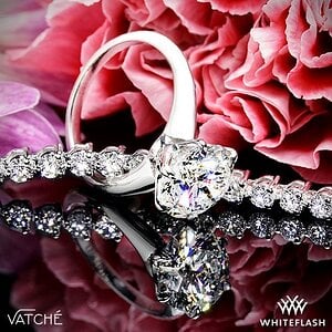Vatche 6-Prong Solitaire Engagement Ring + Three-Prong Diamond Tennis Bracelet