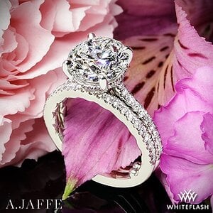 Custom A. Jaffe Classics Diamond Wedding Set
