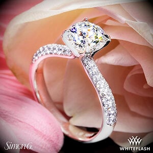 Simon G. Caviar Diamond Engagement Ring