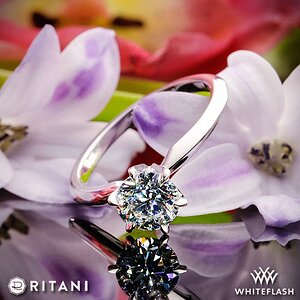 Ritani 6-Prong Knife Edge Solitaire Engagement Ring