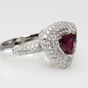 Whiteflash Ruby Diamond Engagement Ring