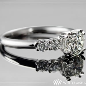 Custom 5 Stone Diamond Engagement Ring by Whiteflash.com