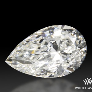 Whitelash Pear Cut Diamond