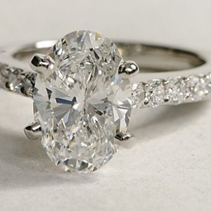 Pavé Diamond Engagement Ring in Platinum (1/2 ct. tw.)
