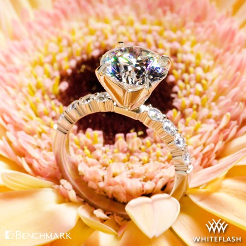 Benchmark Shared Prong Diamond Engagement Ring