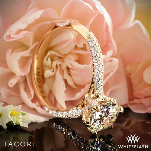 Tacori Custom Engagement Ring with Diamond Prongs