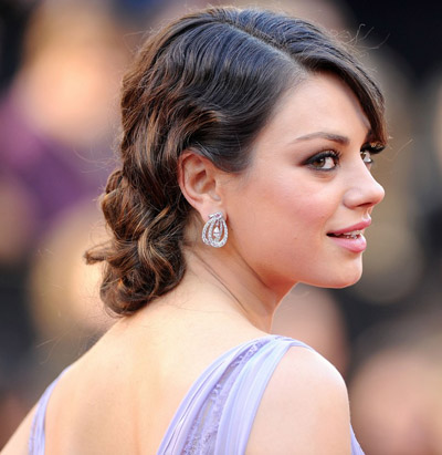 mila kunis justin timberlake oscars. Mila Kunis Oscars Hair Style