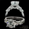 Classic Five Stone Platinum and Diamond Engagement Ring Classic Five Stone Platinum and Diamond Engagement Ring