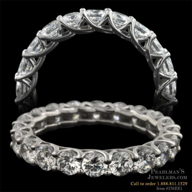 Platinum and Diamond Eternity Band Platinum and Diamond Eternity Band
