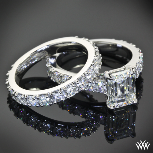 This beautiful Diamond Engagement Ring and matching Diamond Wedding Ring are