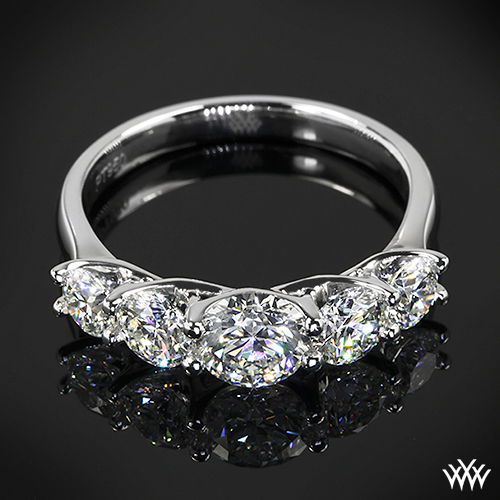 Custom 5 Stone Diamond Engagement Ring Custom 5 Stone Diamond Engagement Ring