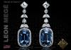 Cushion Cut Sapphire Earrings By Leon Megé E6144 Cushion Cut Sapphire Earrings By Leon Megé E6144