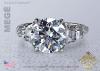 Five Stone Round Diamond Engagement Ring by Leon Megé R6238 Five Stone Round Diamond Engagement Ring by Leon Megé R6238
