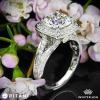 Ritani Masterwork Cushion Halo Vaulted Milgrain Diamond Engagement Ring Ritani Masterwork Cushion Halo Vaulted Milgrain Diamond Engagement Ring