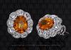 Mandarin Garnet Earrings - e4713 Mandarin Garnet Earrings - e4713