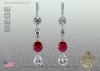 Ruby Drop Earrings by Leon Megé E6200 Ruby Drop Earrings by Leon Megé E6200