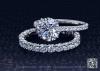 Solitaire Engagement Ring with Wedding Band R5846 Solitaire Engagement Ring with Wedding Band R5846