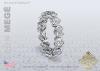 Heart Shaped Diamond Wedding Band by Leon Megé R5869 Heart Shaped Diamond Wedding Band by Leon Megé R5869