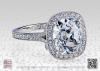 Cold Fusion True Antique Cushion Engagement Ring R5909 Cold Fusion True Antique Cushion Engagement Ring R5909