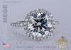 Round Diamond Halo Engagement Ring by Leon Megé R6050 Round Diamond Halo Engagement Ring by Leon Megé R6050