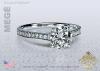 Solitaire Round Diamond Engagement Ring by Leon Megé R6109 Solitaire Round Diamond Engagement Ring by Leon Megé R6109