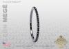 Black Diamond Pave Wedding Band by Leon Megé R611 Black Diamond Pave Wedding Band by Leon Megé R611