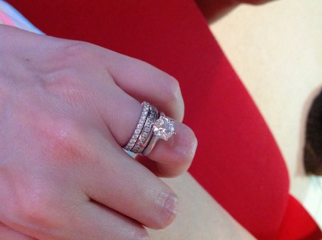 Multiple band wedding ring