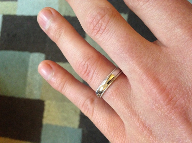 Does this 4mm wedding band look too narrow on my finger