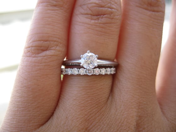 solder engagement and wedding ring