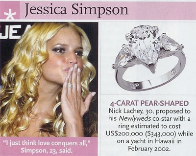 jessica simpson wedding rings
