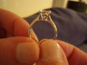 engagement ring cartier 1895 vs tiffany setting