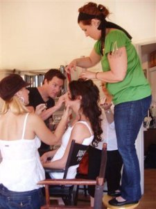 Wedding prep...It takes a village.JPG