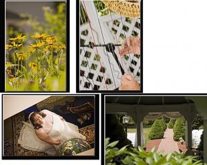 flowers and harp strings and mirror and aisle.JPG