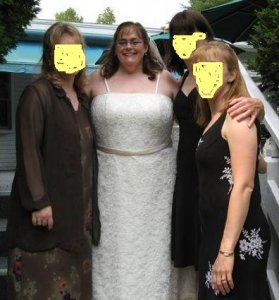 my dress and faceless friends.JPG