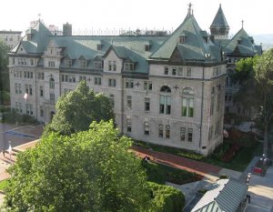 view of city hall from hotel room.JPG
