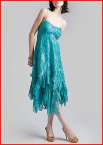 Nicole miller aqua dress.JPG
