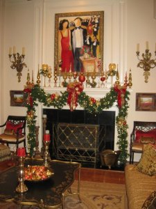 Christmas decor Living Room Mantle.jpg