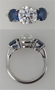 tiffany 3 stone sapphire ring