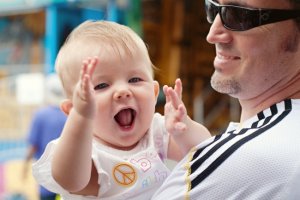 Veda clapping at the fair with daddy.jpg