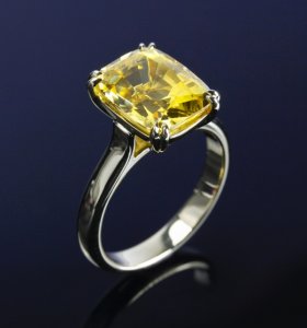 my long overdue WF yellow sapphire engagement ring pics | PriceScope Forum