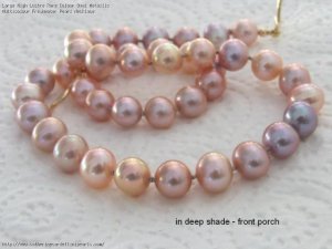 1141 Large High Lustre Rare Colour Oval Metallic Multicolour Freshwater Pearl Necklace.jpeg
