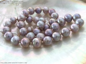 1664 Large Lavender Blue Rounded Baroque Freshwater Pearl Necklace _ SOLD.jpg