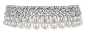 Diamond & cultured pearl choker, $15K - $20K.jpg